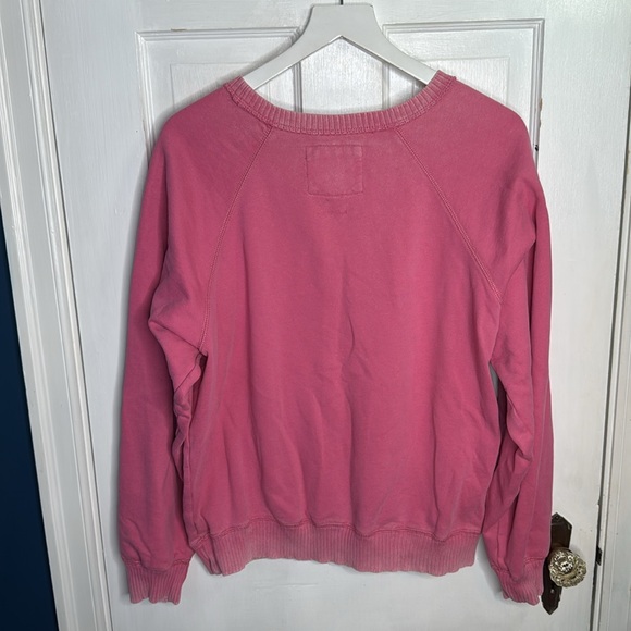 American Eagle Lived In Sunday Funday Crewneck Pink Sweatshirt W-978 Sz L - Picture 9 of 11